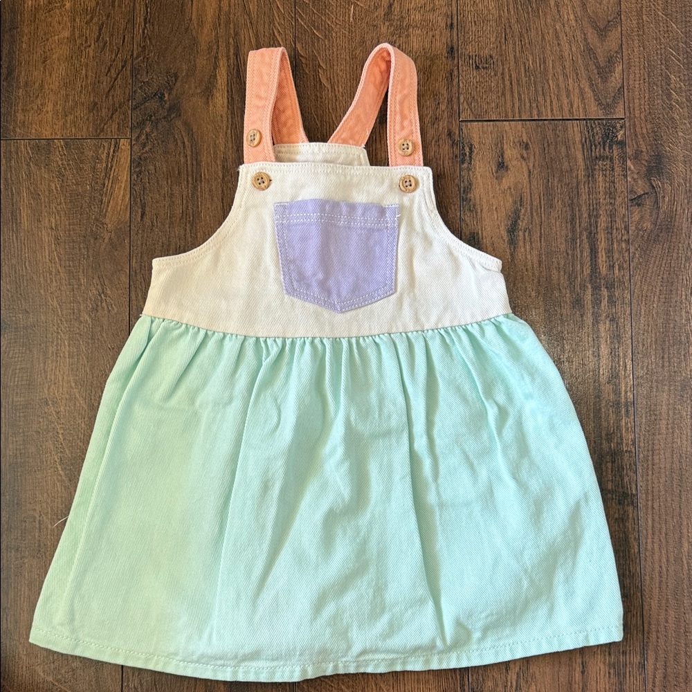 H&M Pastel Colorblock Dress with Pocket